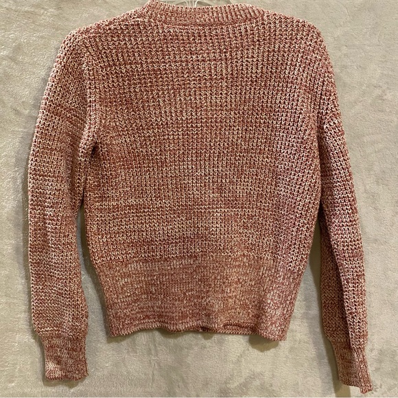 Gap Sweater Women’s Medium Wine White Cardigan Cotton Blend Long Sleeve New - Picture 2 of 7